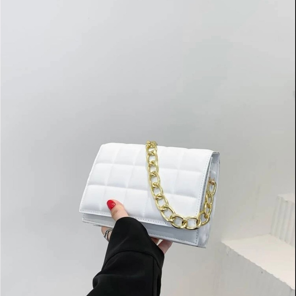 mini white shoulder bag